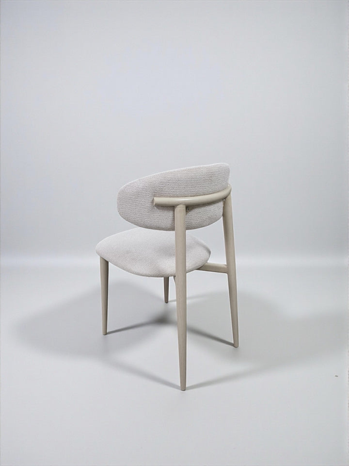 CHAISE GDM BOHEME CHENILLE GRISE NOYER