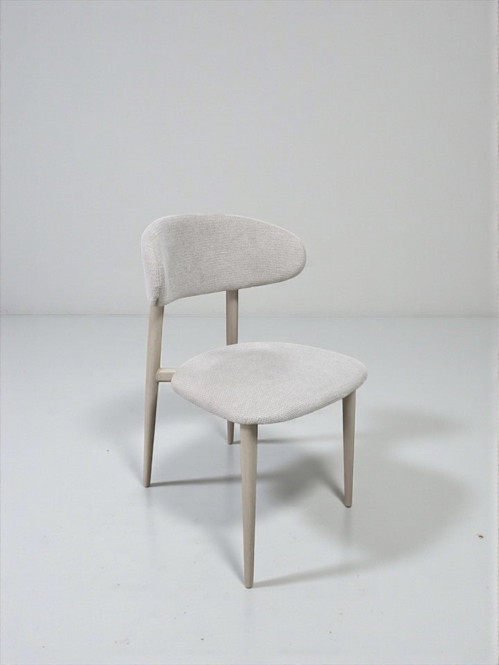 CHAISE GDM BOHEME CHENILLE GRISE NOYER