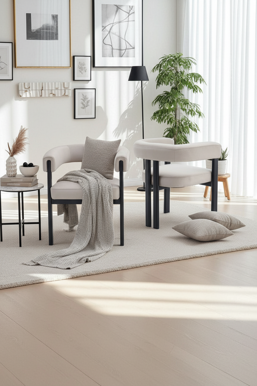 CHAISE GDM LIORA SAN TAUPE NOIR