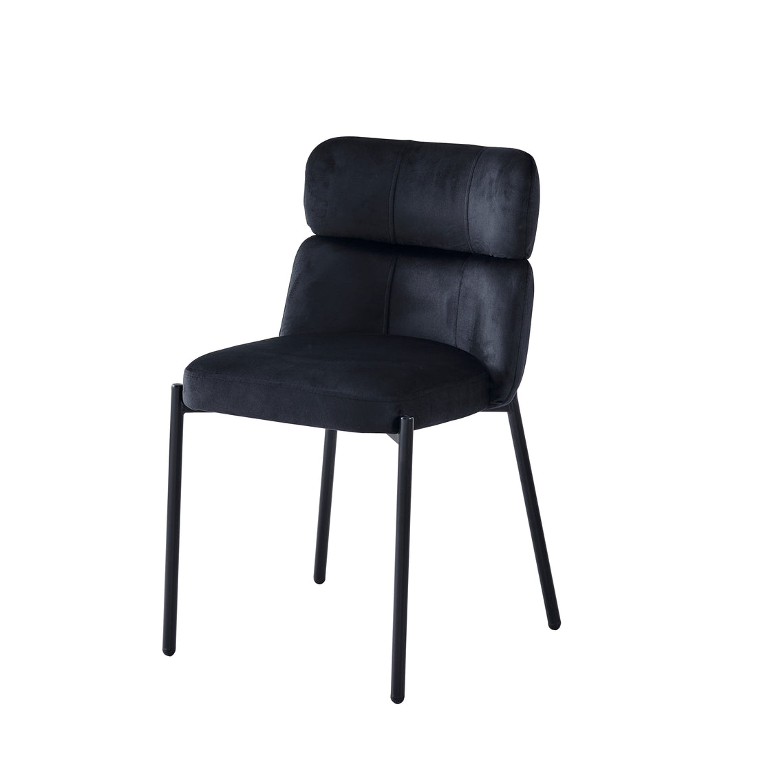 CHAISE GDM STEPHANY VELOURS PIED NOIR