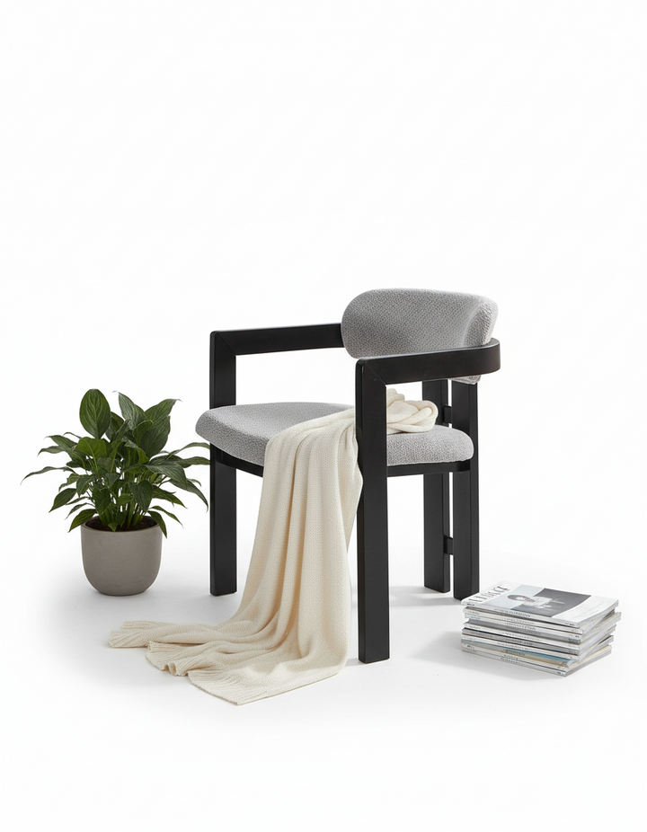 CHAISE ELF ATLANTIS GRIS/NOIR