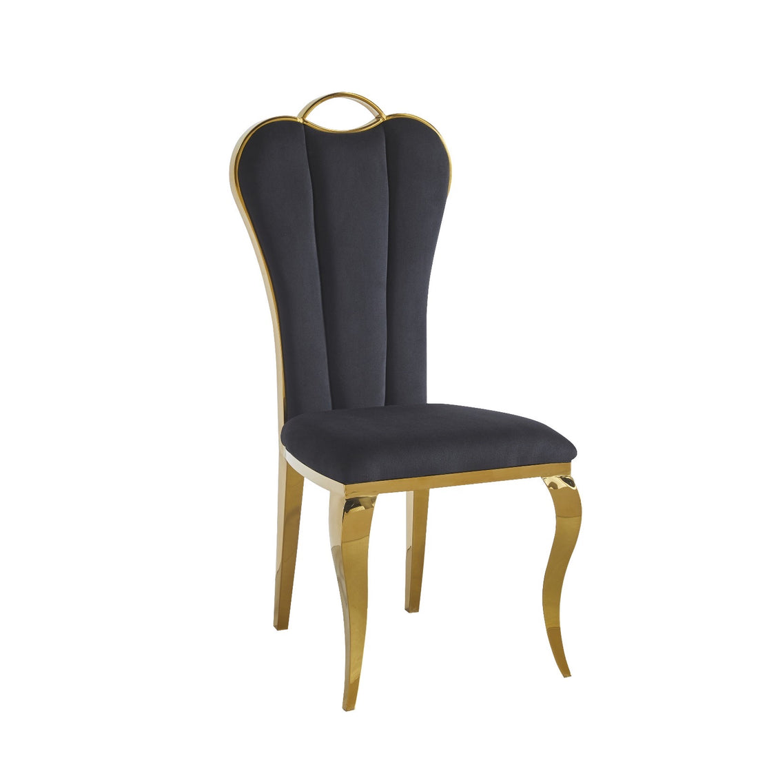 CHAISE GDM ALICE VELOURS DORE