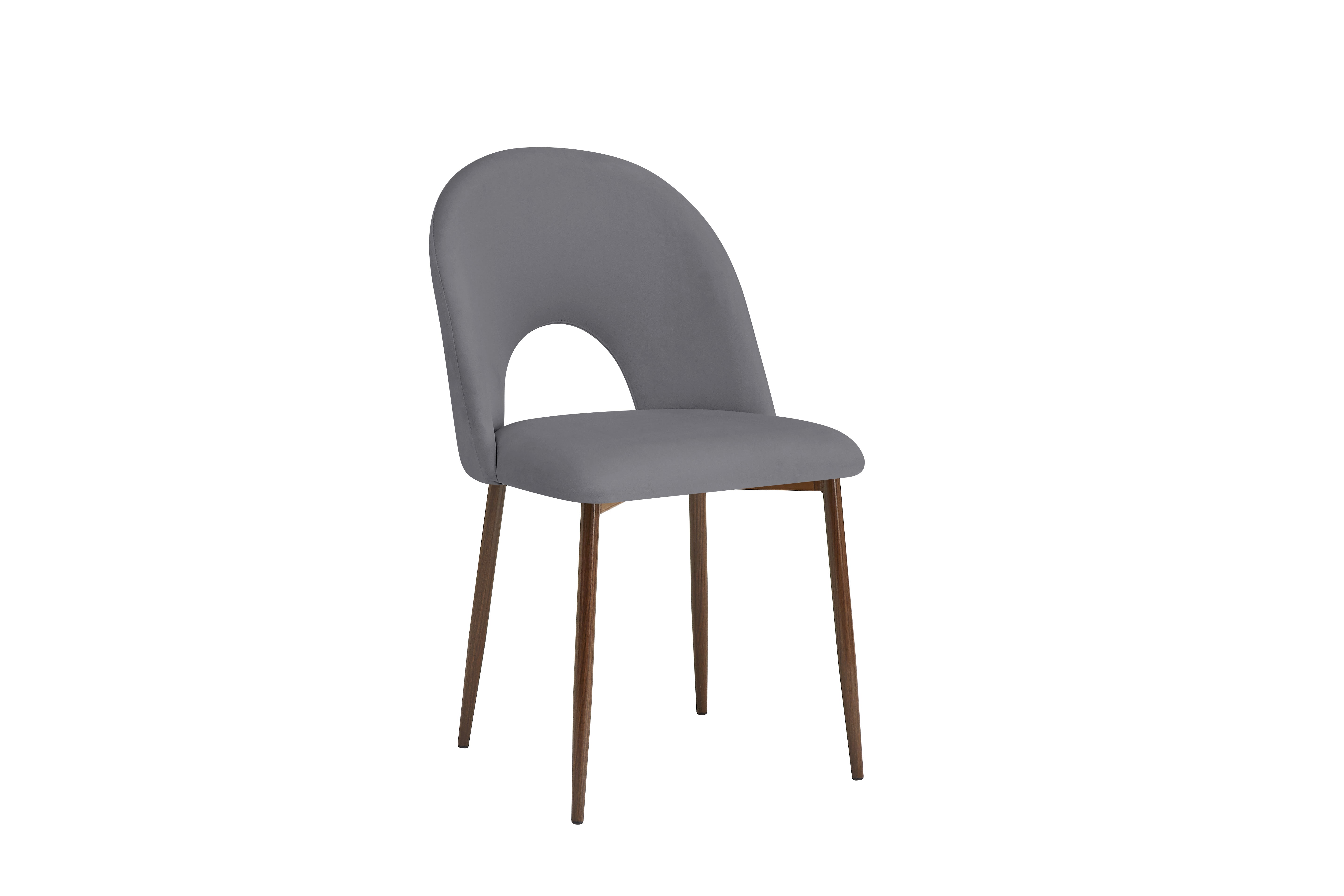 CHAISE TEDDY ERM METAL NOYER VELOURS ANTHRACITE