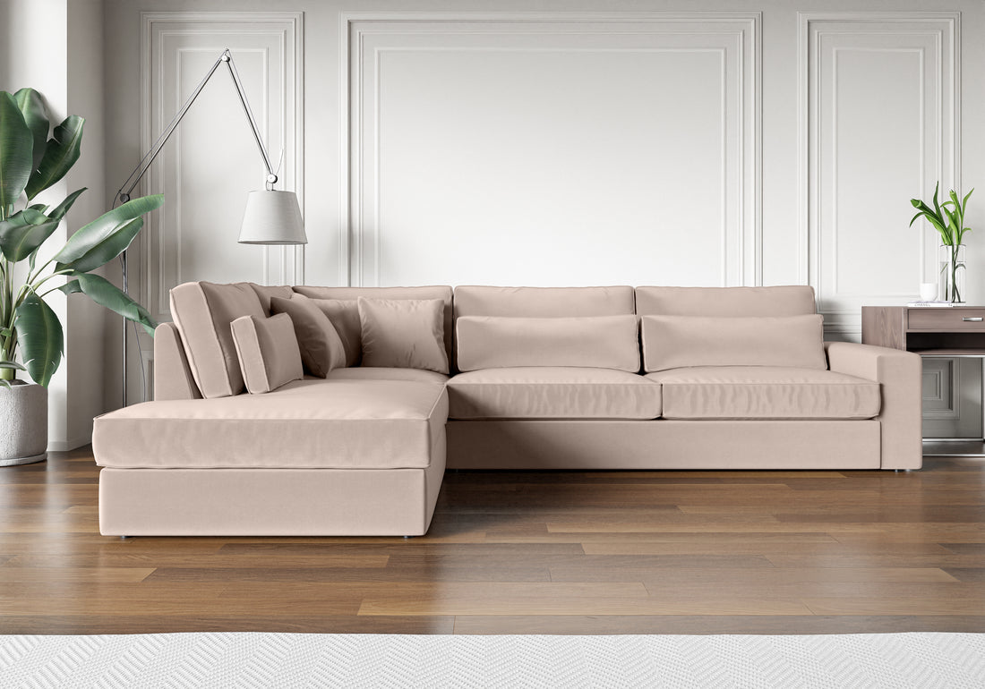 canapé ERM LE BRISTOLA VELOURS BEIGE