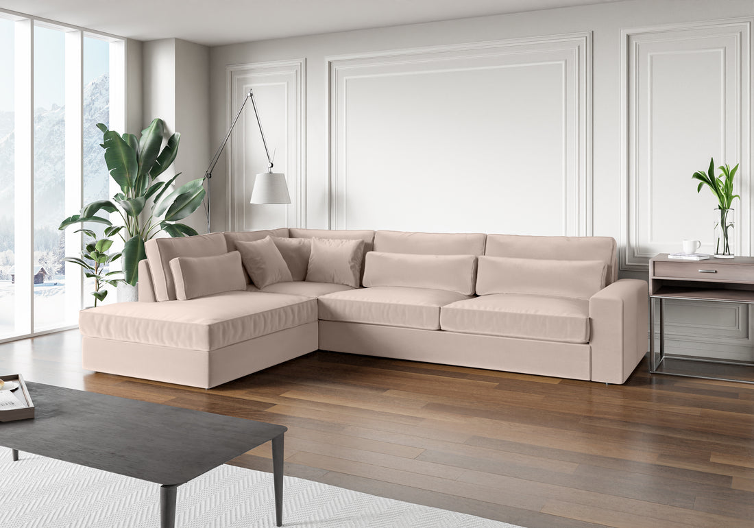 canapé ERM LE BRISTOLA VELOURS BEIGE