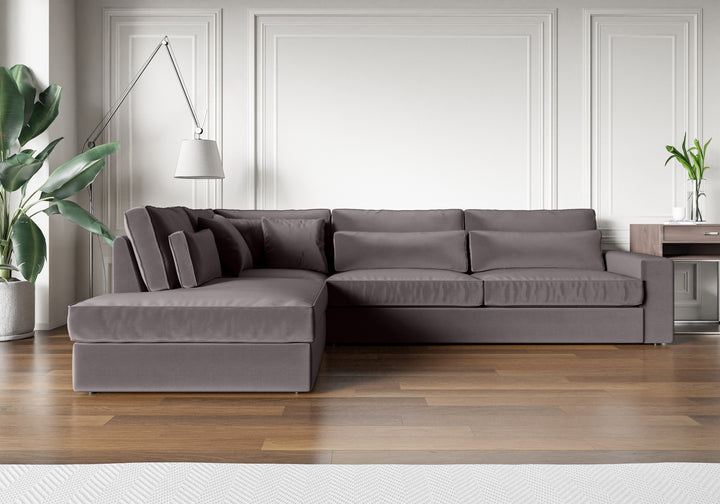 canapé ERM LE BRISTOLA VELOURS GRIS