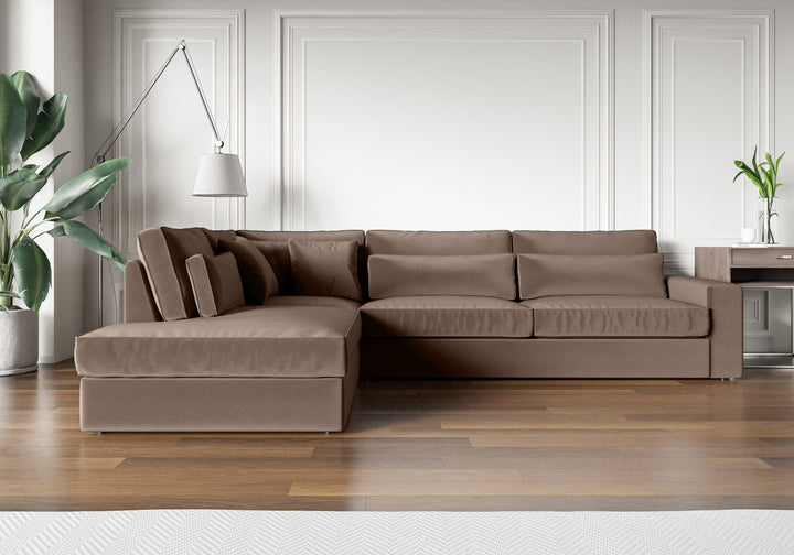 canapé ERM LE BRISTOLA VELOURS MOKA