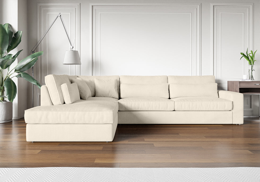 canapé ERM LE BRISTOLA CÔTELÉ BEIGE