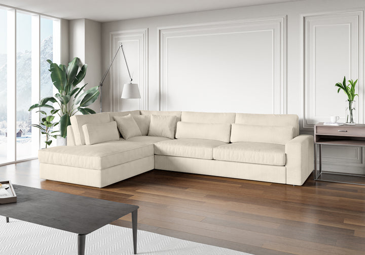 canapé ERM LE BRISTOLA CÔTELÉ BEIGE