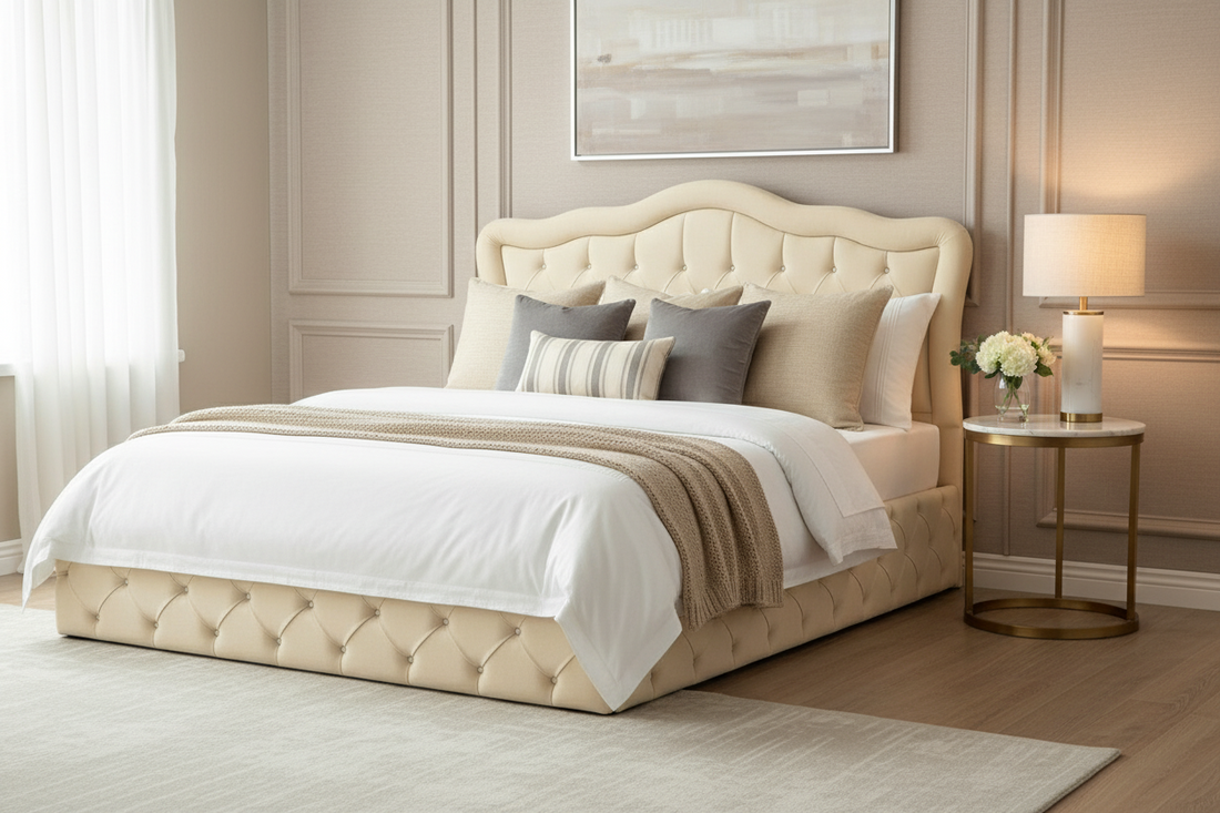 Cadre De Lit Venise-SAN 180x200 beige