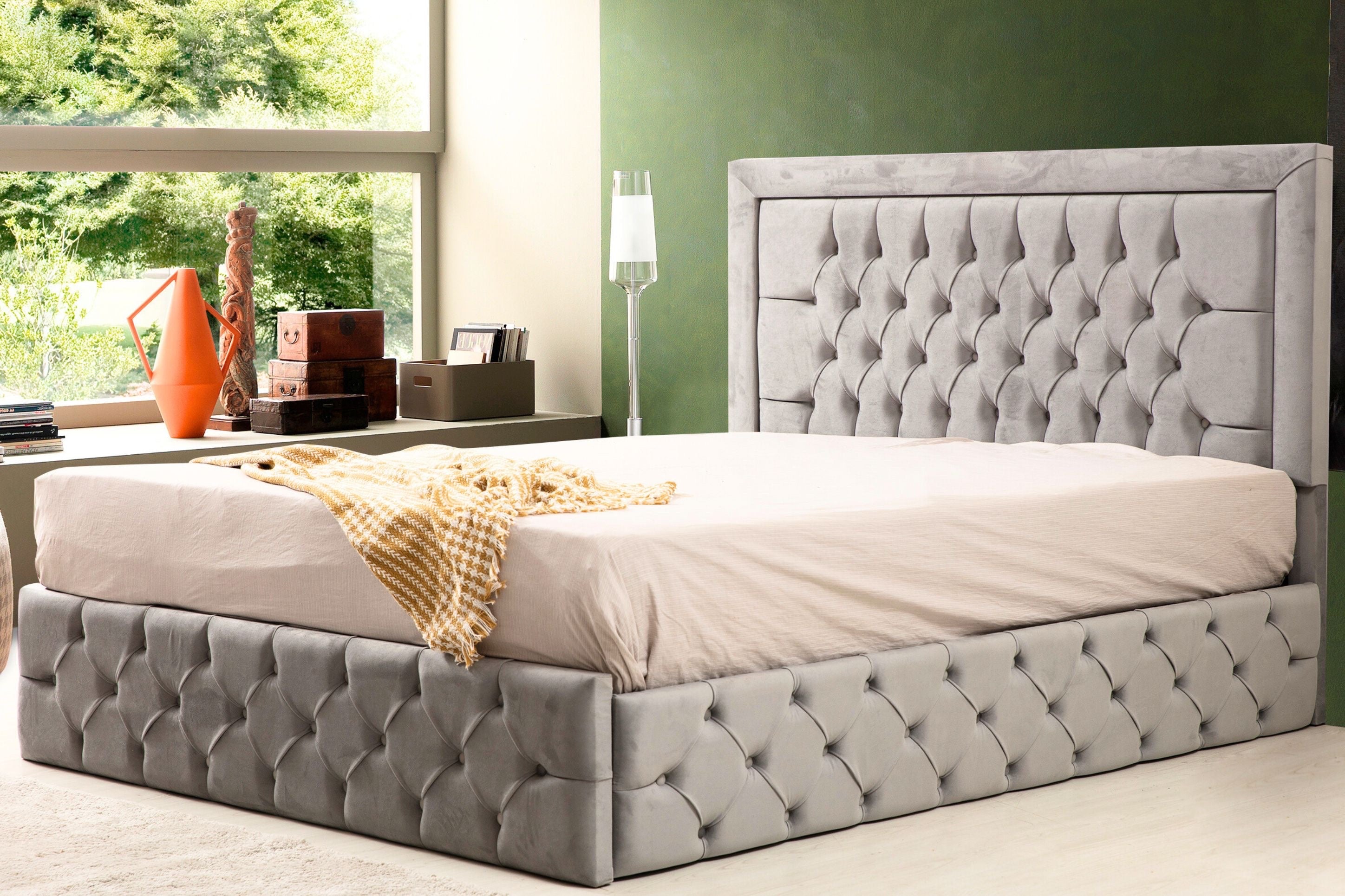 Cadre De Lit Roma 180x200 Gris