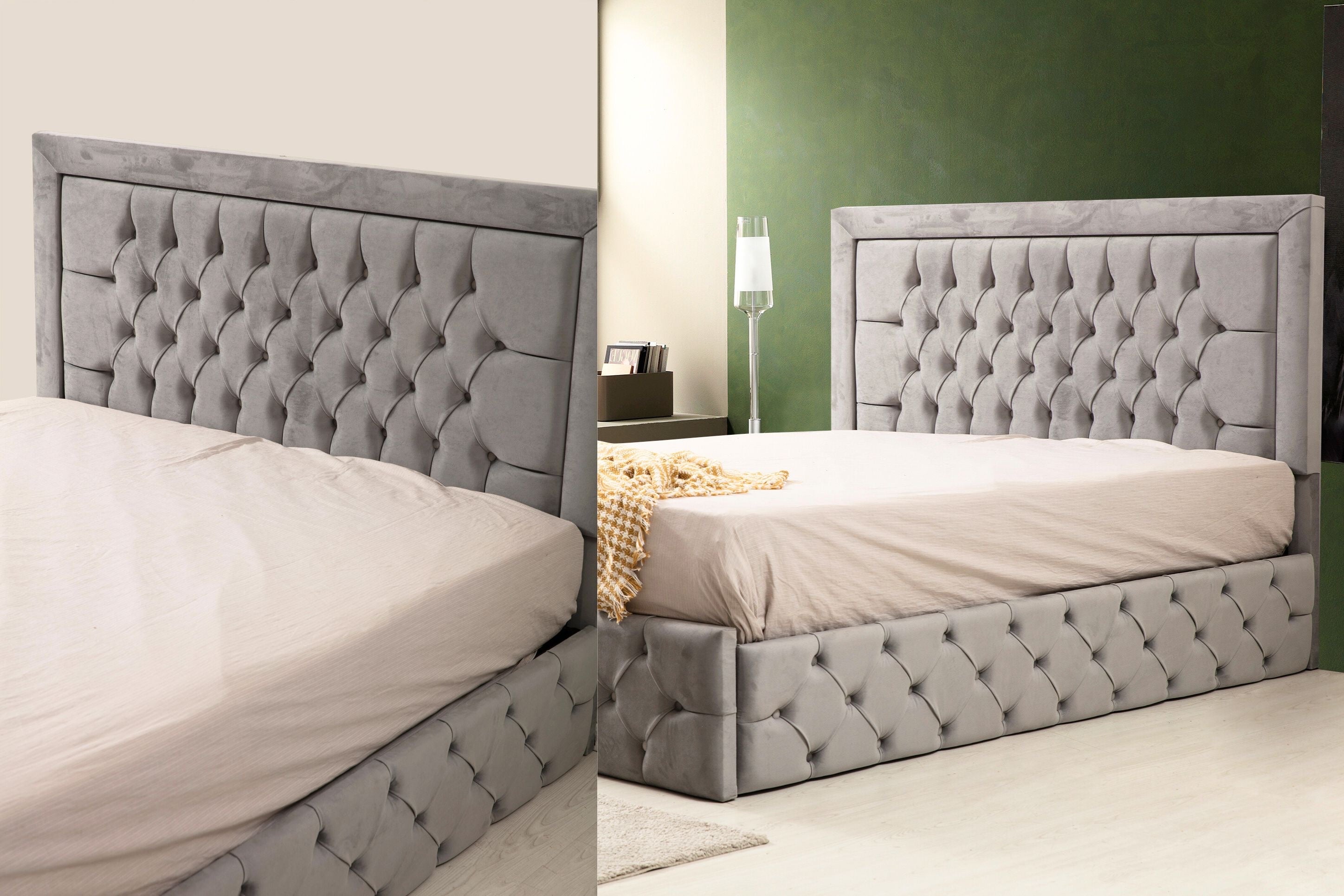 Cadre De Lit Roma 180x200 Gris