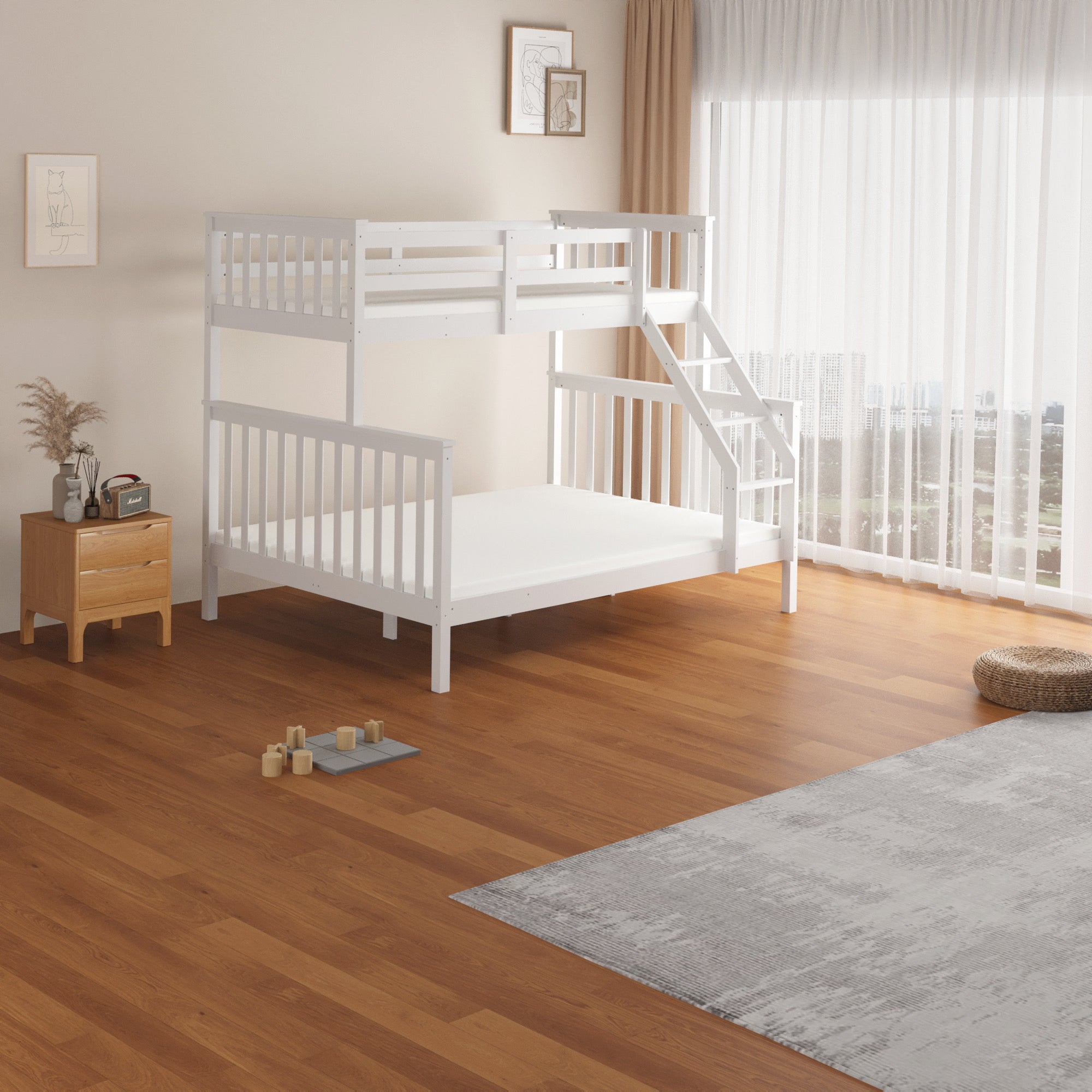 LIT SUPERPOSÉ BATNA ERM EN BOIS BLANC