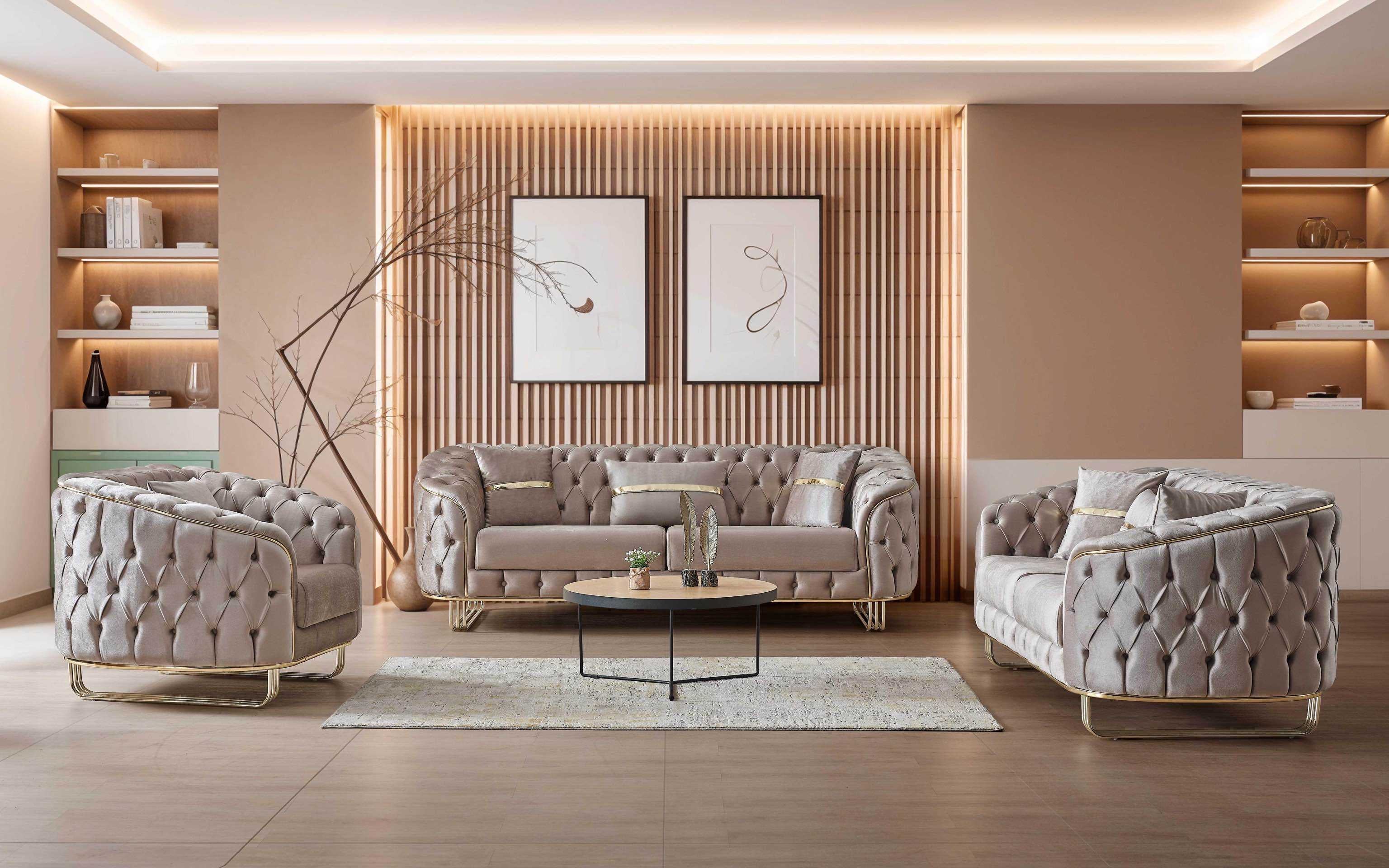 Canapé ARTEMIS-ELF 3+2+1 BEIGE