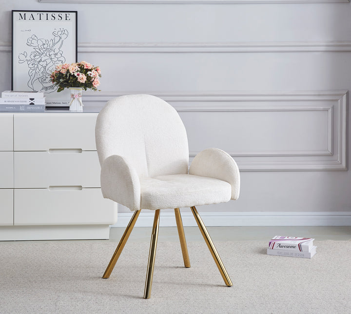 CHAISE AVEC ACCOUDOIR MIMI-ERM GOLD ECRU