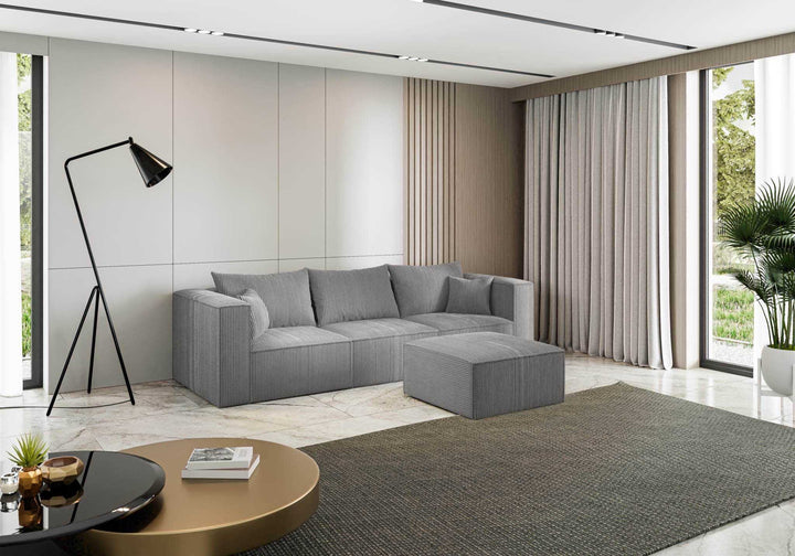 canapé ANGLE POPPY GRIS