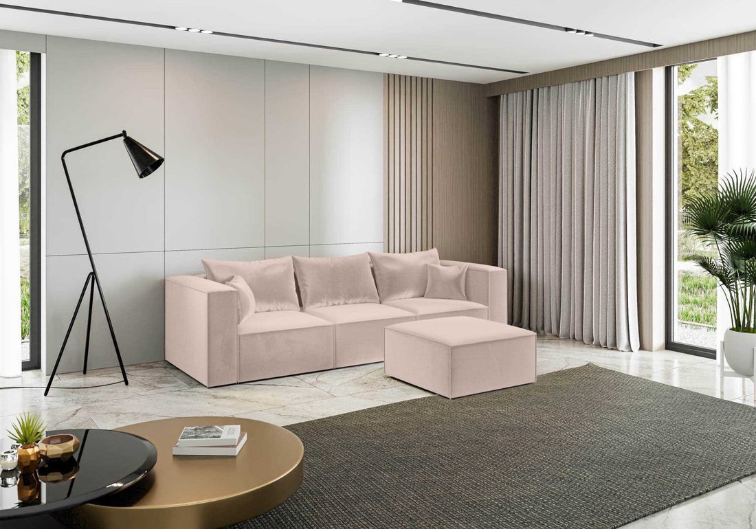 Canapé ANGLE POPPY beige