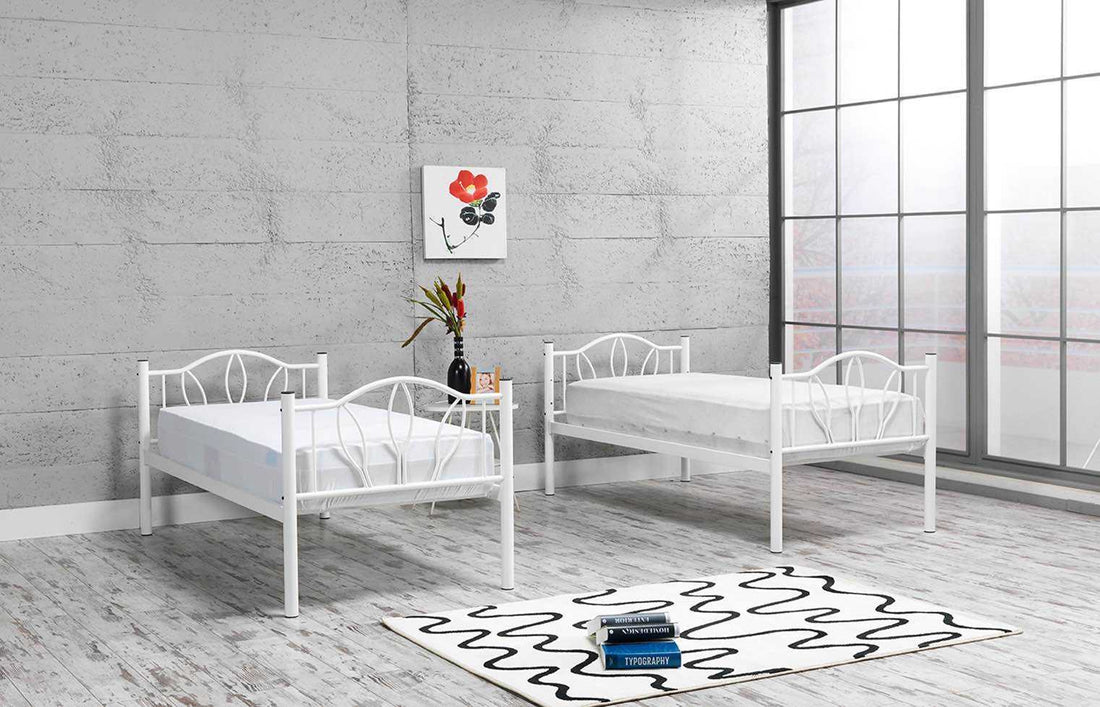 LIT SUPERPOSE METAL PAPATYA BLANC 90x190 + 90x190