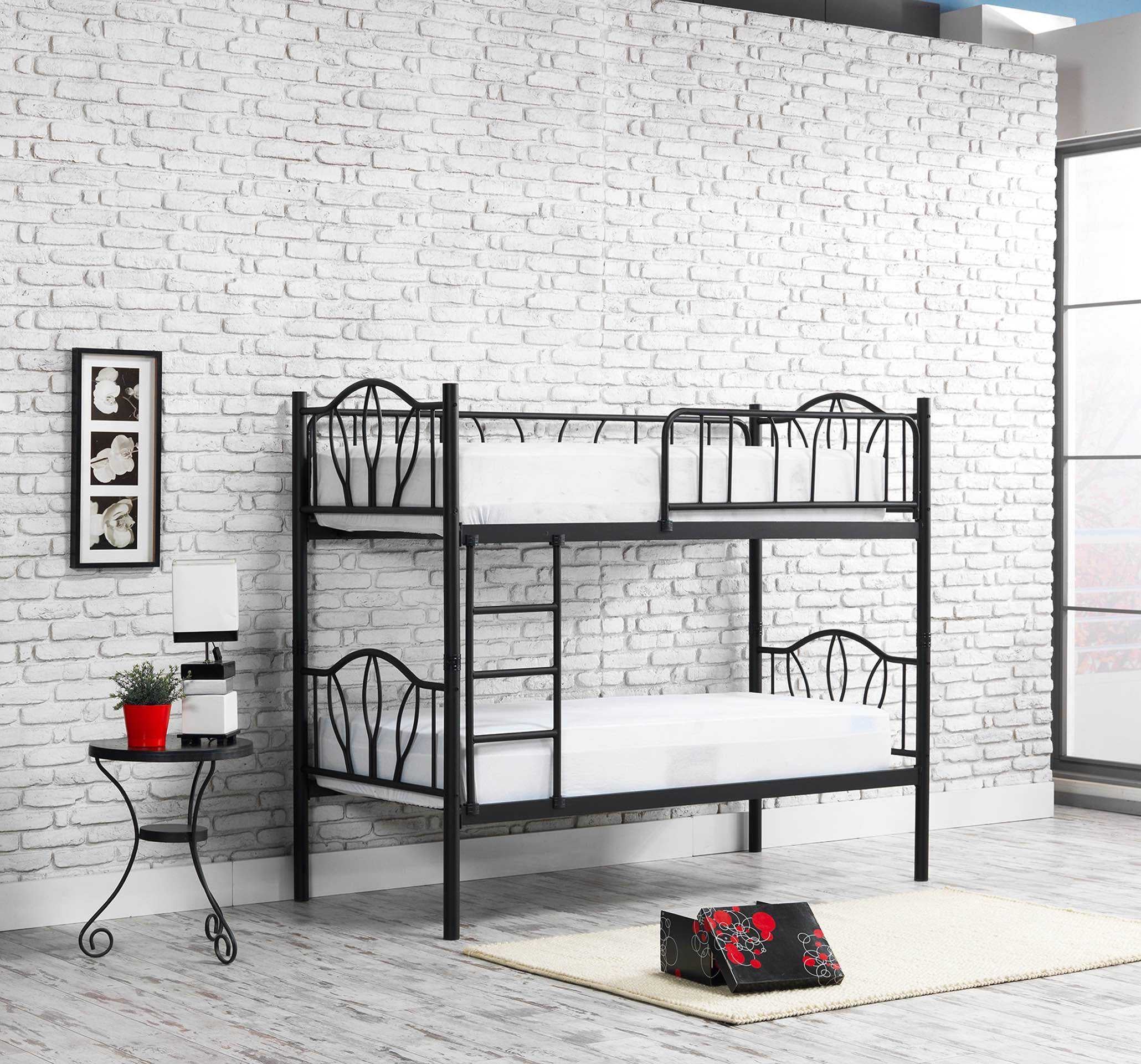 LIT SUPERPOSE METAL PAPATYA NOIR 90x190 + 90x190