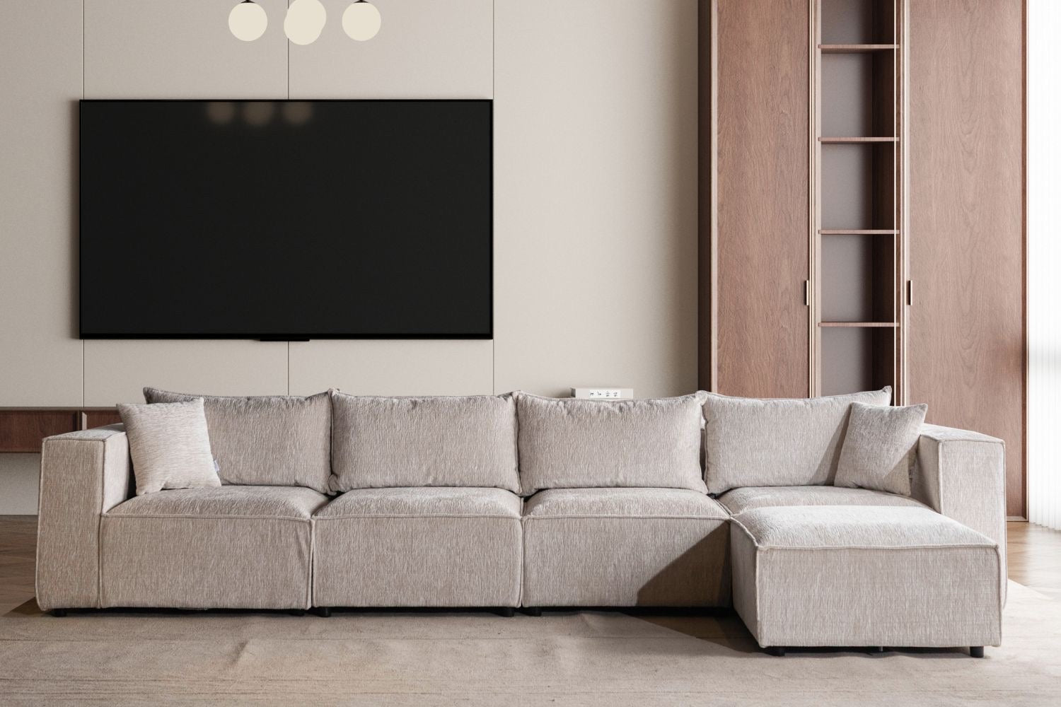 Canapé SM-élégance modulable Marbella Beige 4+1