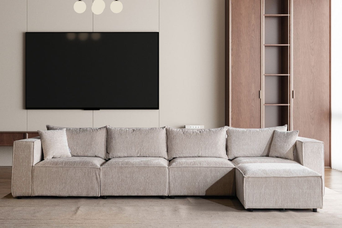 Canapé SM-élégance modulable Marbella Beige 4+1