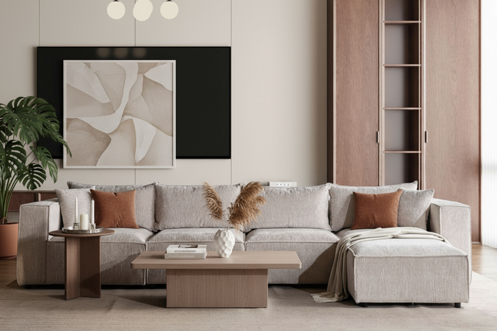 Canapé SM-élégance modulable Marbella Beige 4+1