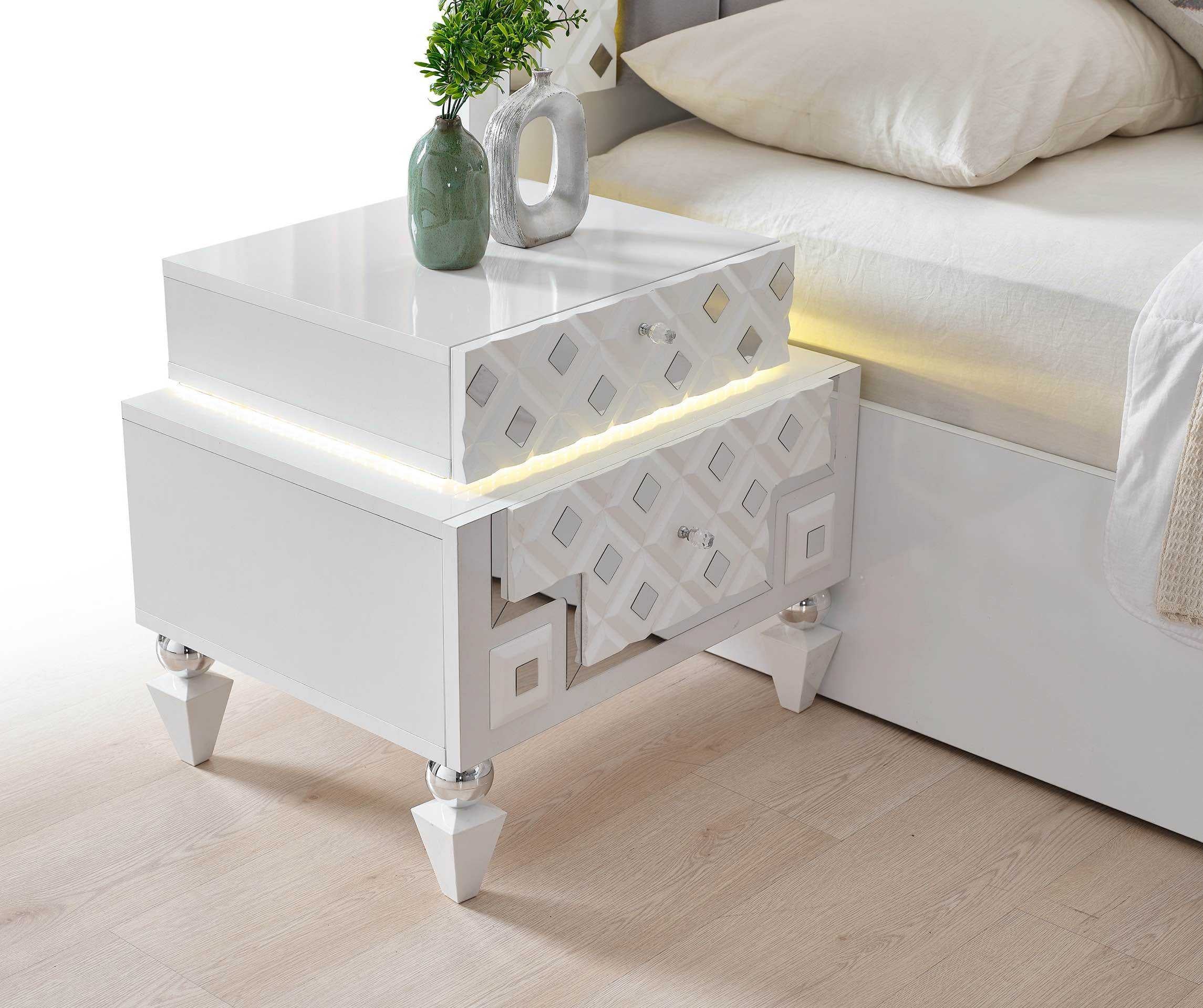 CHAMBRE À COUCHER CRISTAL SILVER