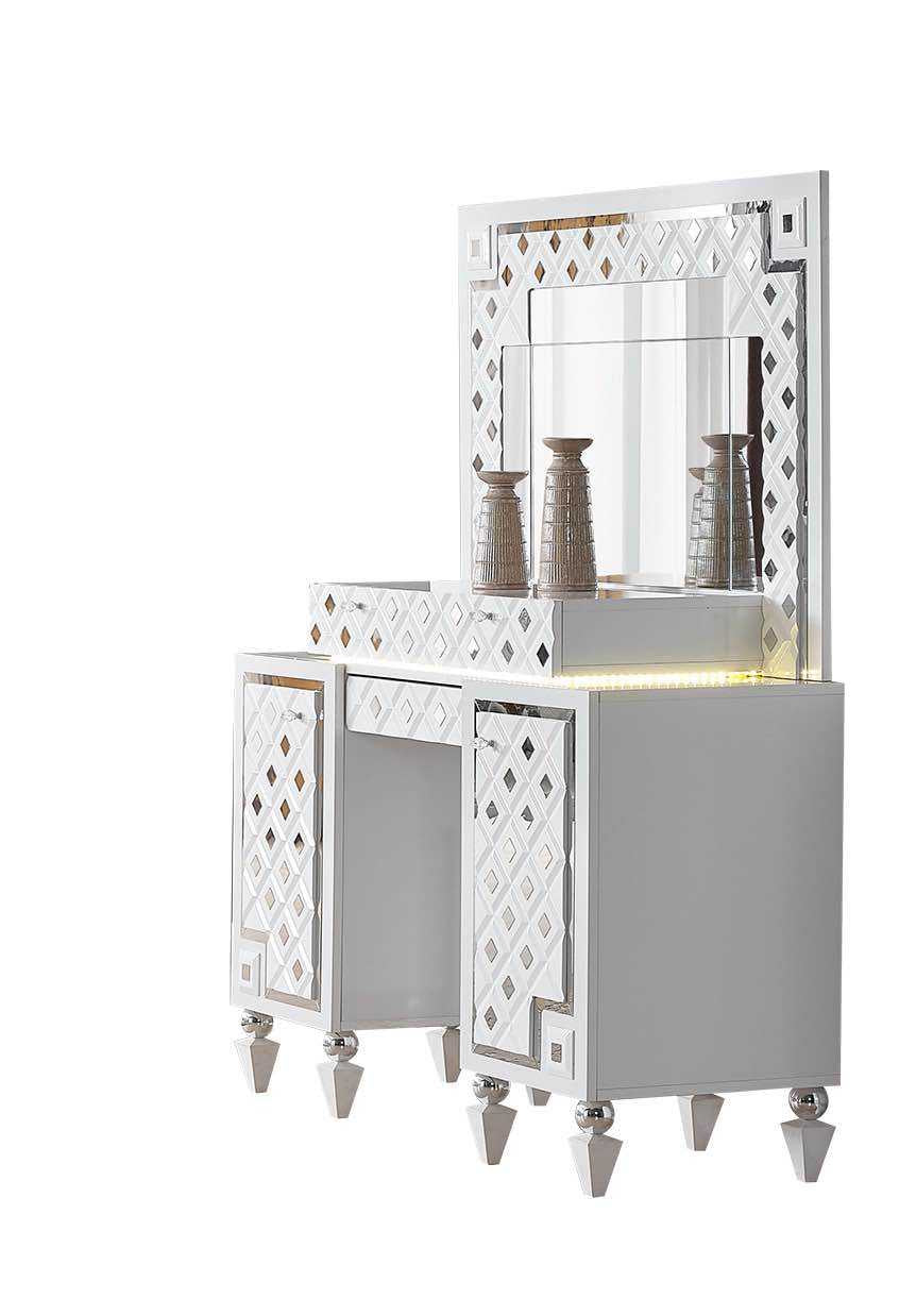 CHAMBRE À COUCHER CRISTAL SILVER