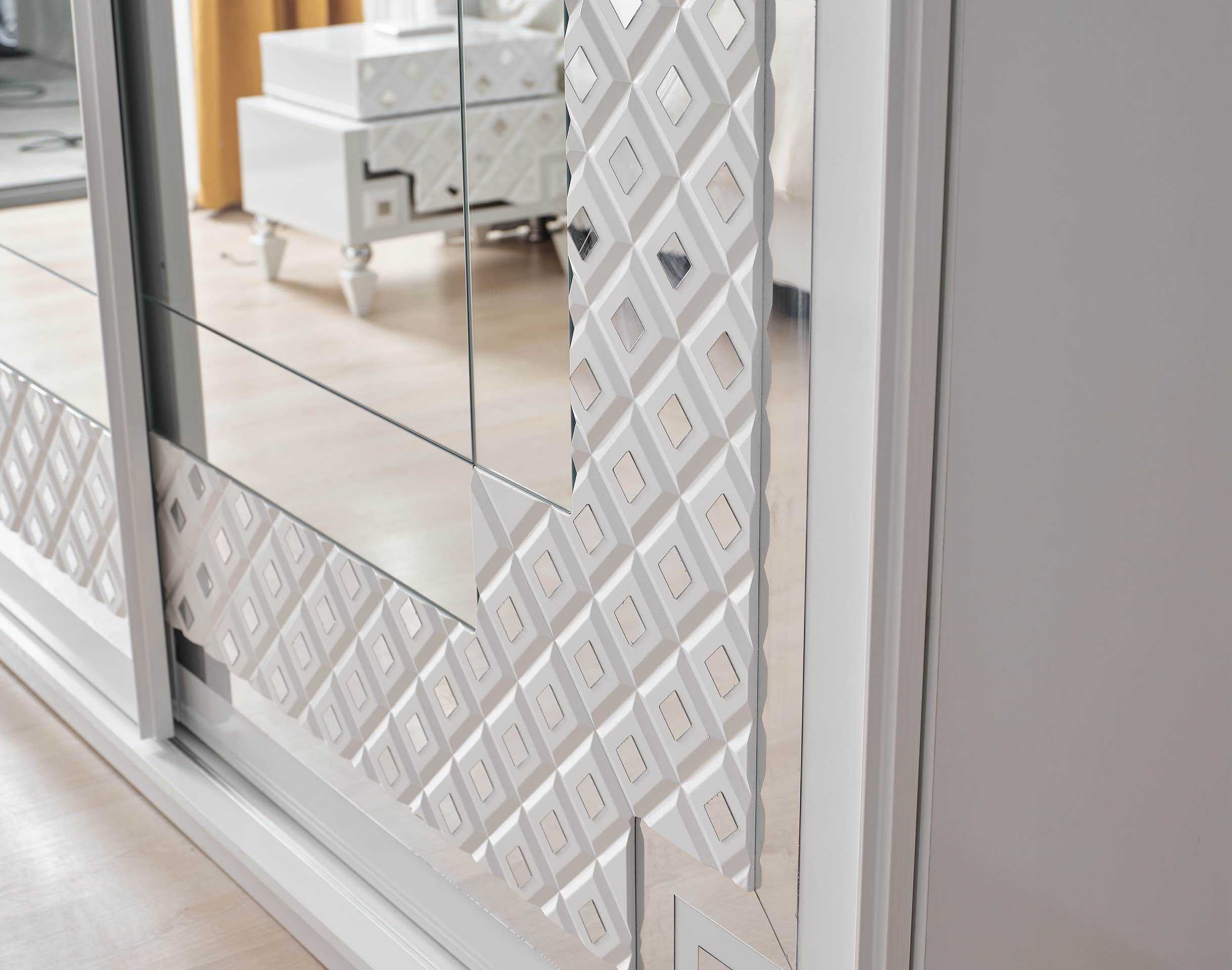 CHAMBRE À COUCHER CRISTAL SILVER