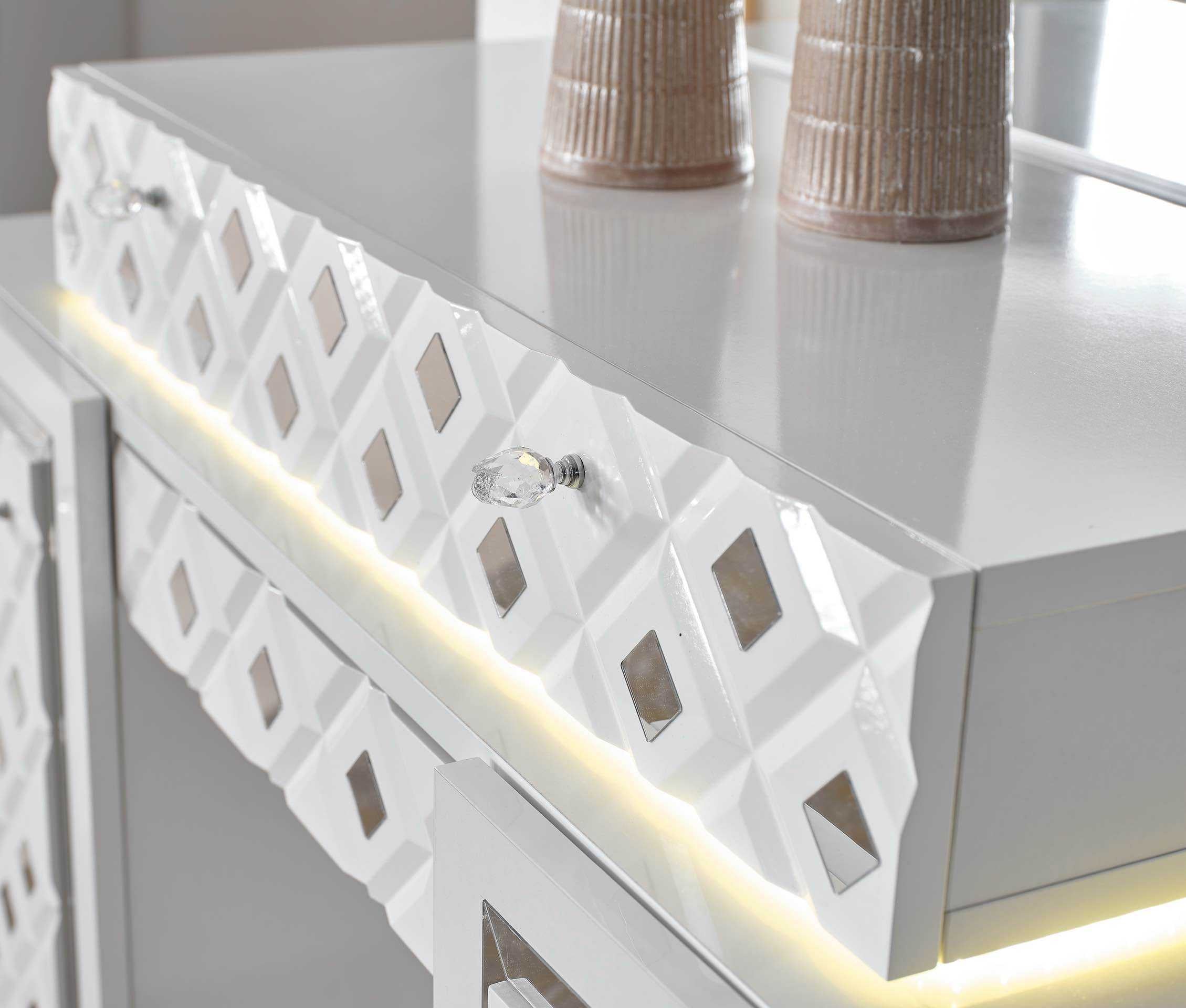 CHAMBRE À COUCHER CRISTAL SILVER