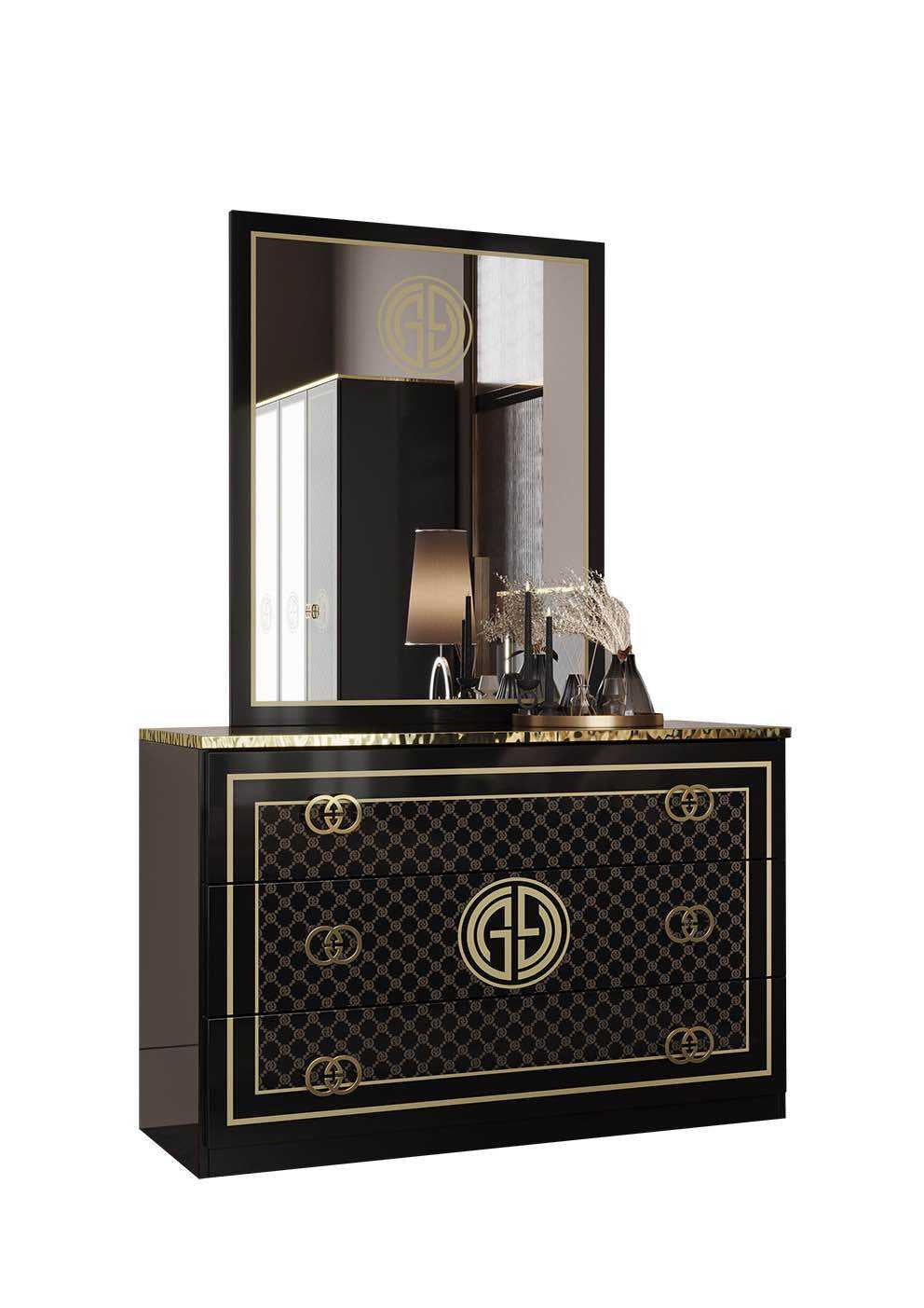 CHAMBRE À COUCHER GUCI SOFT NOIR