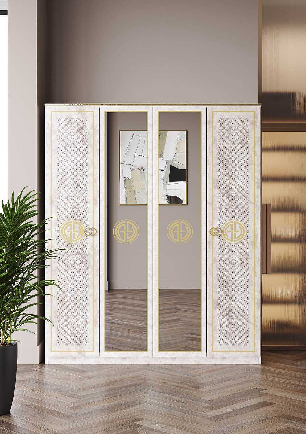 CHAMBRE À COUCHER GUCI SOFT BEIGE