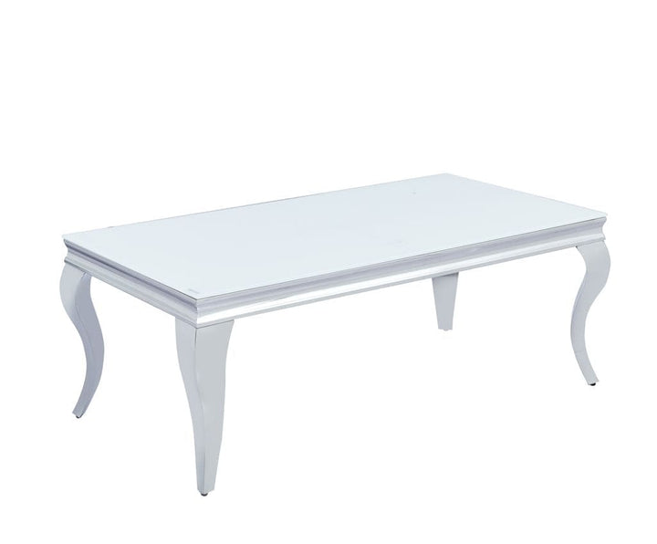 Table basse BAROQUE Chrome  120x60x45 cm