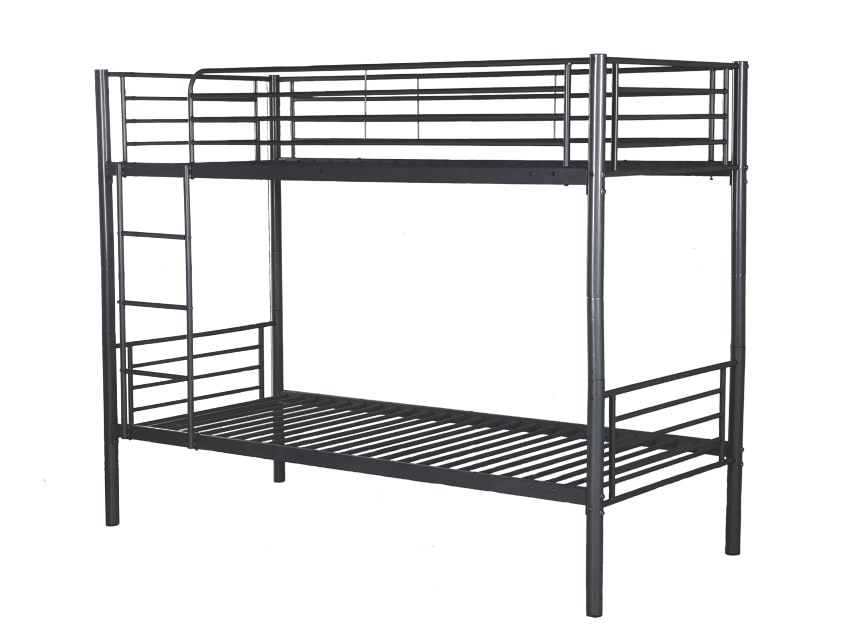 Pack : Lit superposé + Matelas compris Séparable métal LUNA 1+1 90x190 cm sommier inclus