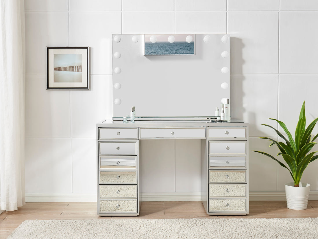 MIROIR RECTANGLE BLUETOOTH AVEC ENCEINTE ET LED 110x20x80 cm