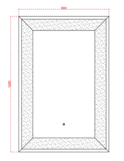 Miroir Rectangle LED integré