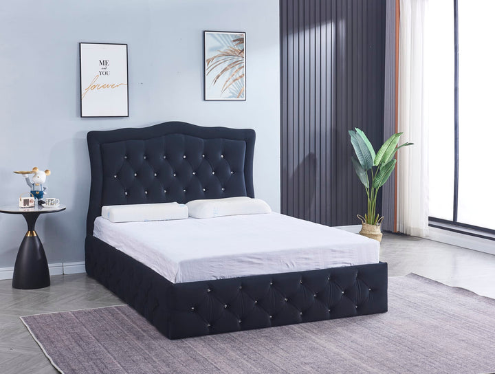 CADRE DE LIT TREND NOIR 160 cm