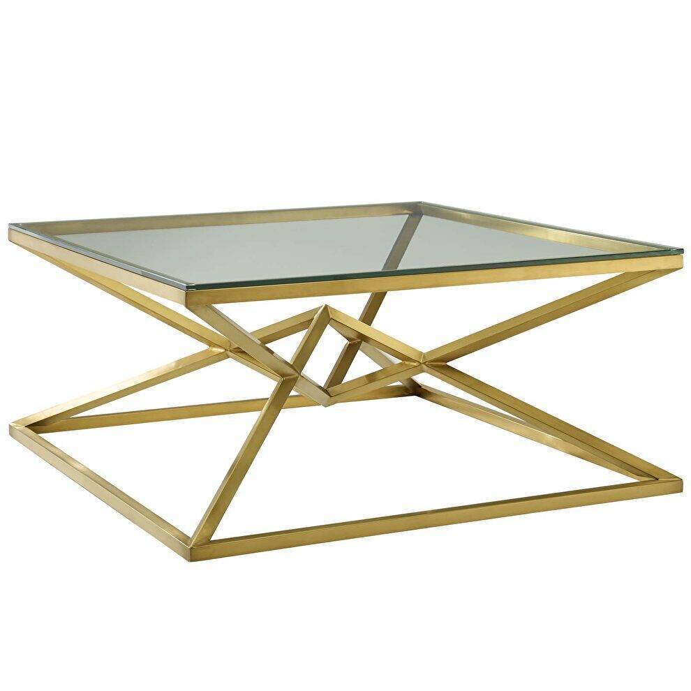 Table basse carrée PYRAMIDE 100x100 cm