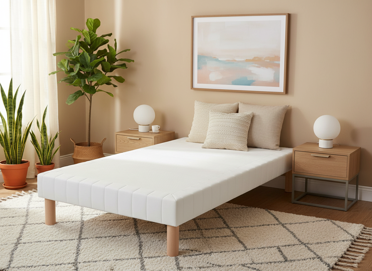 SOMMIER TAPISSIER 70x190 cm+ PIEDS OFFERTS