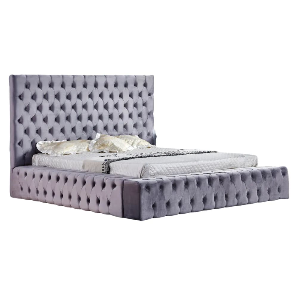 Cadre de Lit 2 places 160x200 cm ROYAL velours