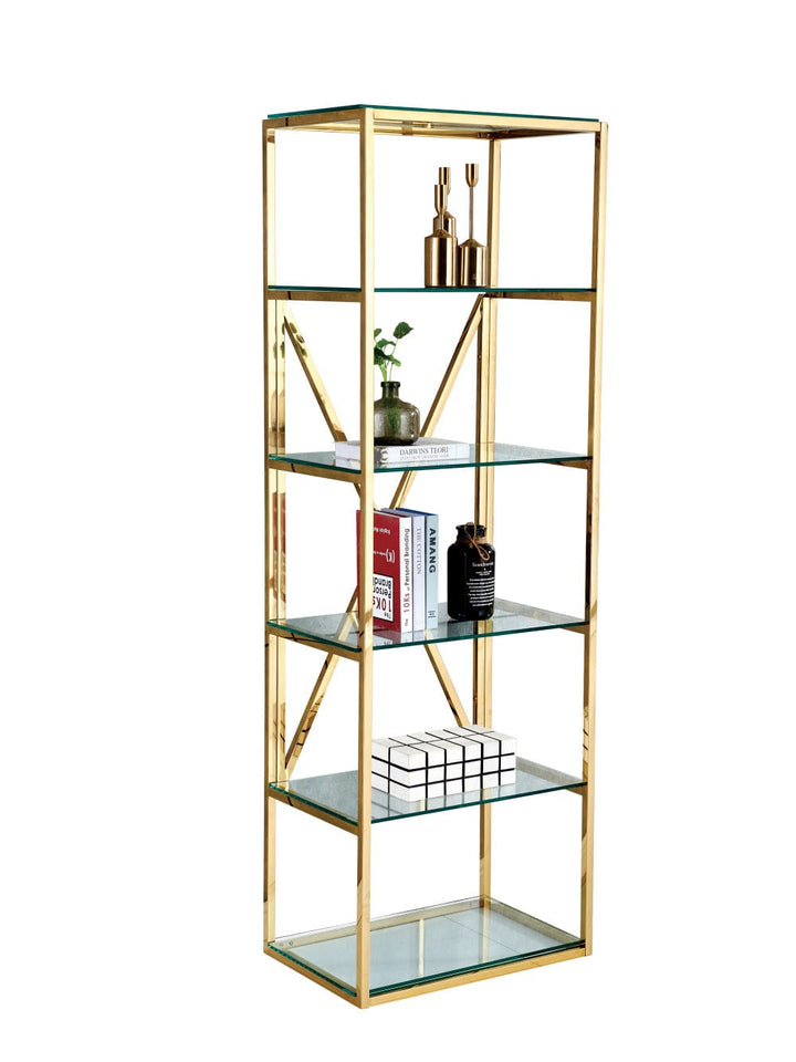 Bibliothèque ARYA en verre Transparent 60x40x180 cm