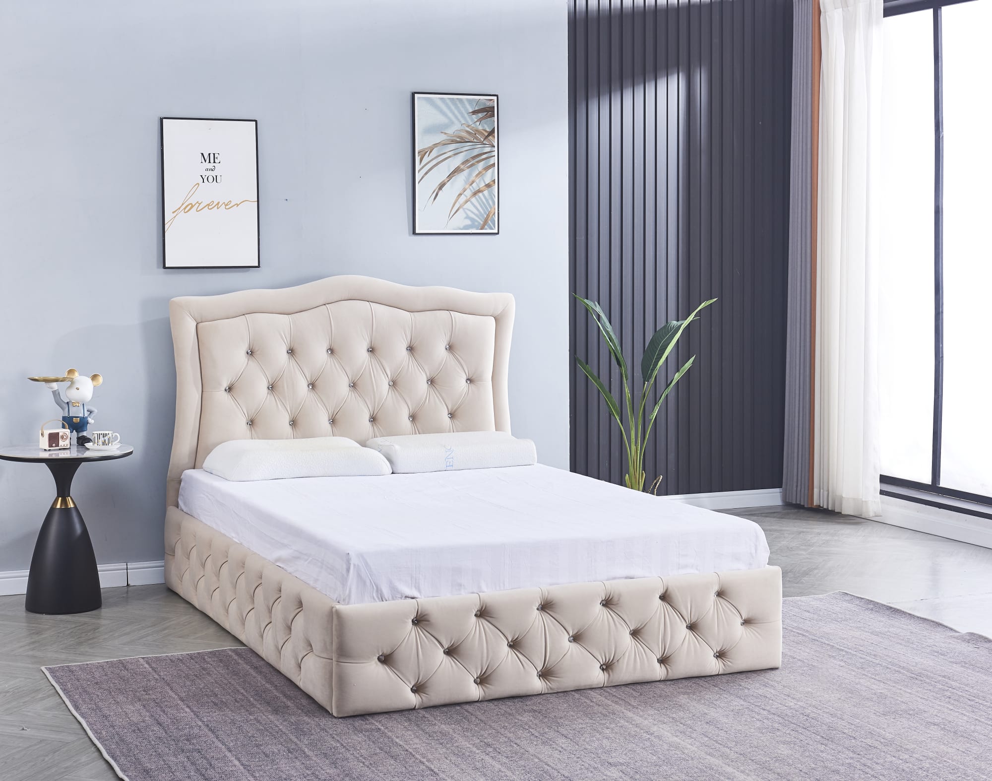 CADRE DE LIT TREND BEIGE 160