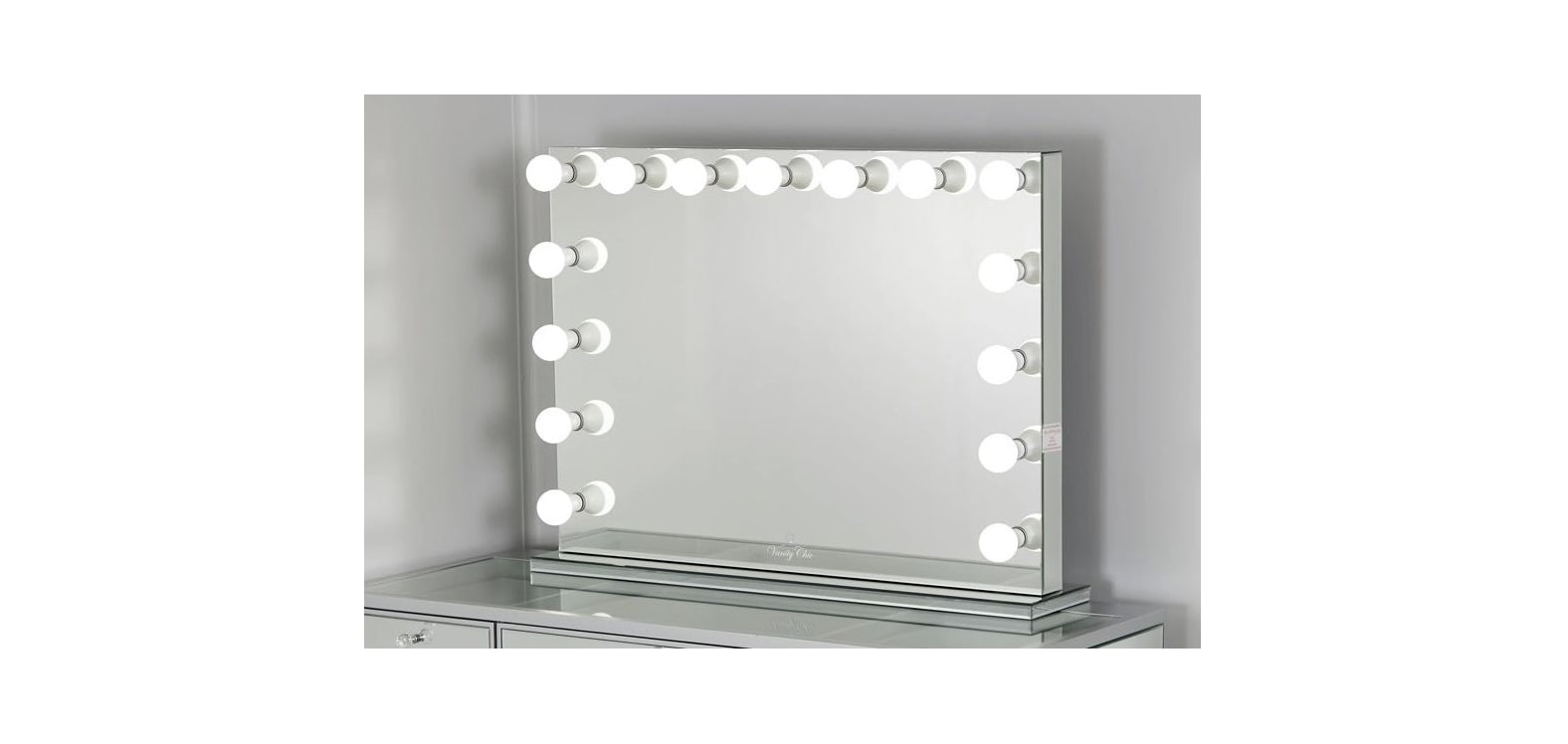 MIROIR RECTANGLE BLUETOOTH AVEC ENCEINTE ET LED 110x20x80 cm