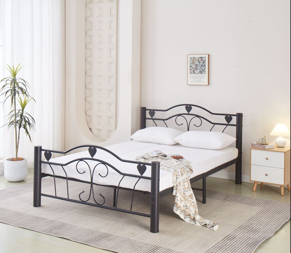 LIT METAL HERCULE NOIR 140X190cm