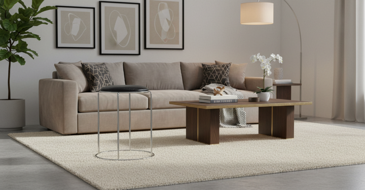 TABOURET EN SIMILICUIR CROCO NOIR