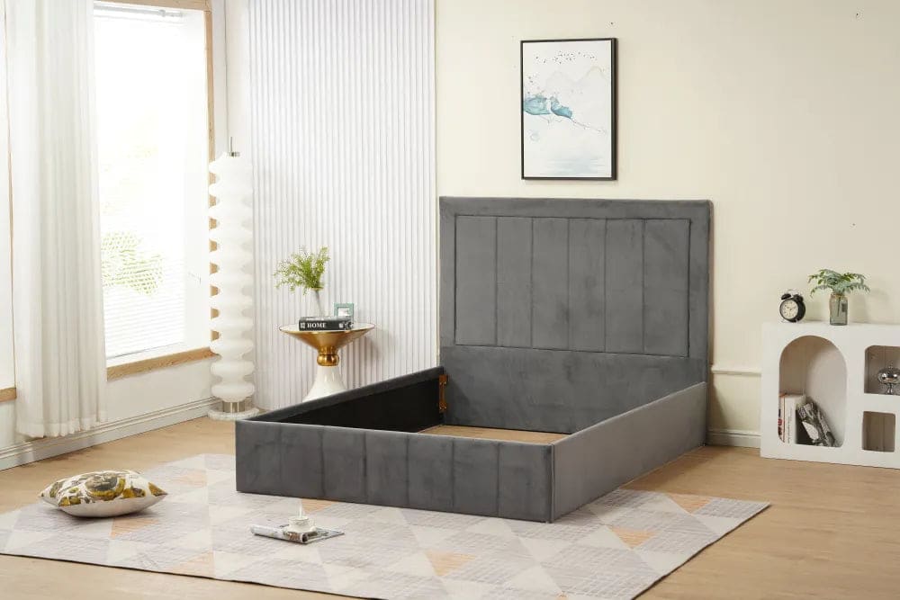 Cadre de lit POLO velours 140x190cm