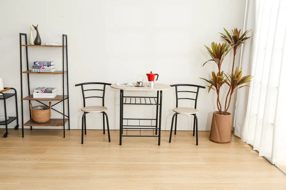 Ensemble table + 2 chaises CARRY Mdf l 80 cm