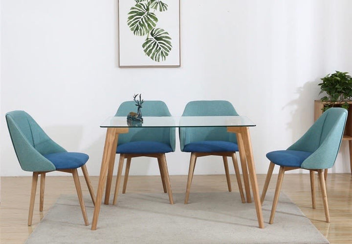 MIRAGE TABLE A MANGER VERRE TRANSPARENT 130x70 cm
