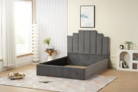 Cadre de lit PIANO velours 160x200 cm