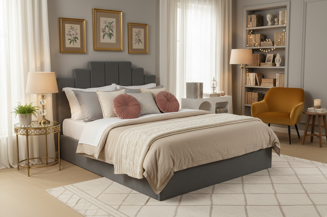 Cadre de lit PIANO velours 160x200 cm